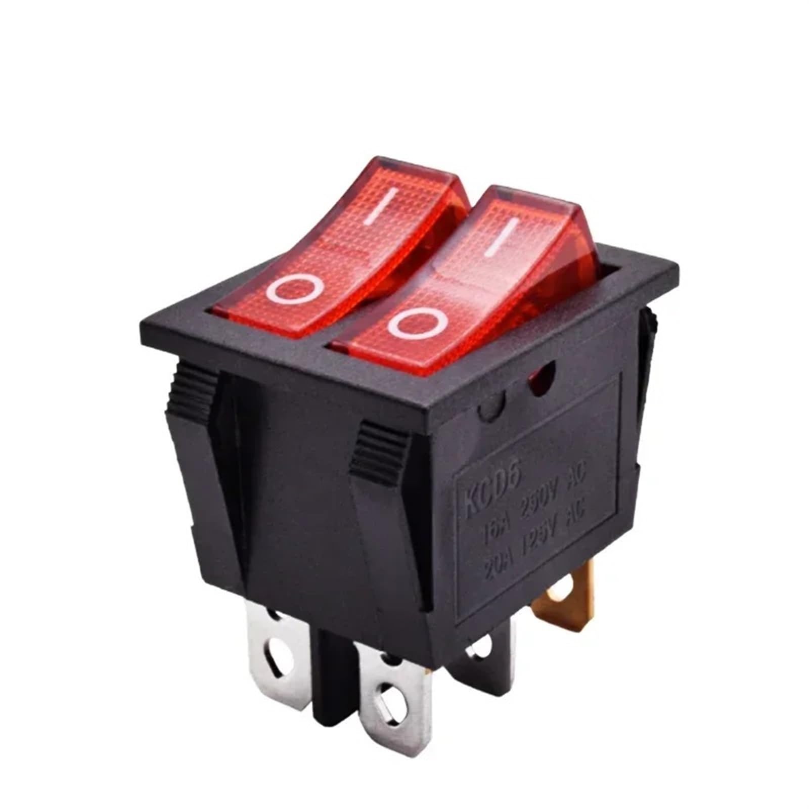 Interruptor de doble botón KCD6 para solucionar fallos en tableros eléctricos de 12V 8