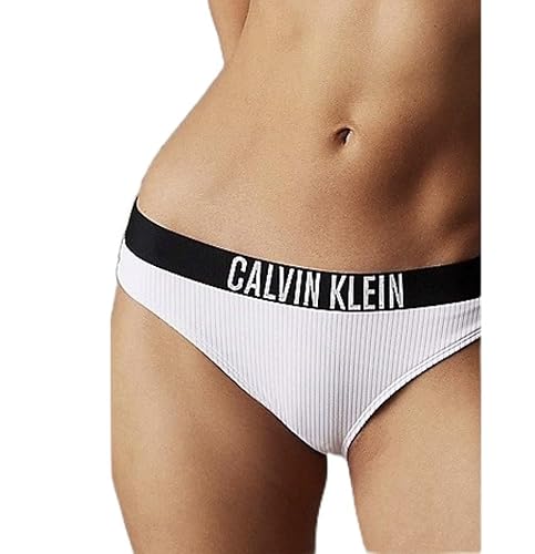 Calvin Klein Bikini Kw0Kw02752 Slip de Bain, White (Brilliant White), M Women's Calvin Klein Bikini Kw0Kw02752 Slip de Bain, White (Brilliant White), M Women's