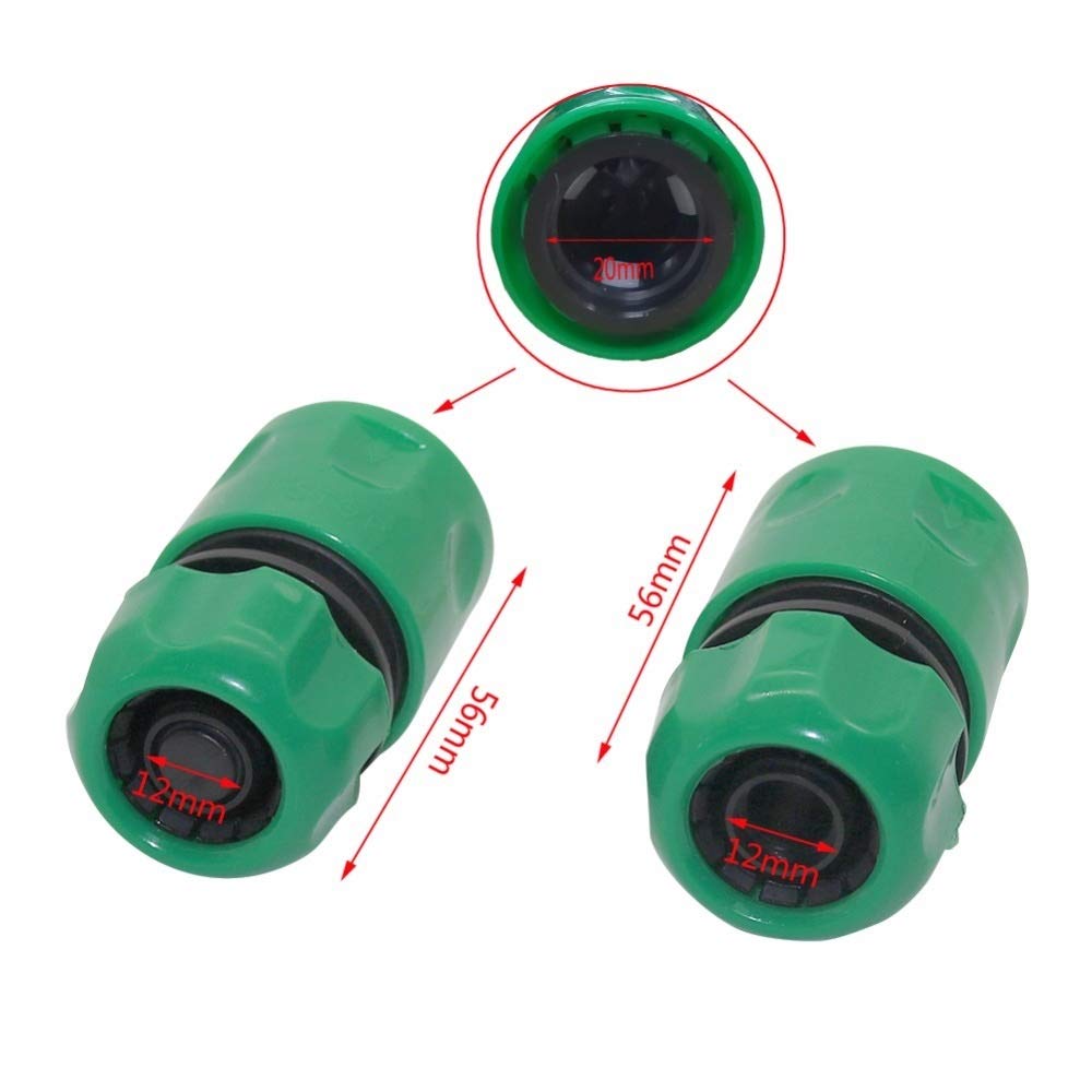 Giunto del tubo dell'acqua del giardino 80 PCS Waterstops Quick Connectors Acqua Tubo flessibile Connettori rapidi Connetti 1 2 ''Giardinaggio del tubo flessibile Impianti di irrigazione (Color : Hose