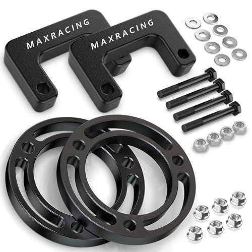 Image of Maxracing 3 inch Front Leveling Kit Upper+Lower Strut Lift Spacers Compatible with 2007-2026 Chevy Silverado Avalanche Suburban Tahoe 1500 / GMC Sierra Yukon 1500 2WD /4WD