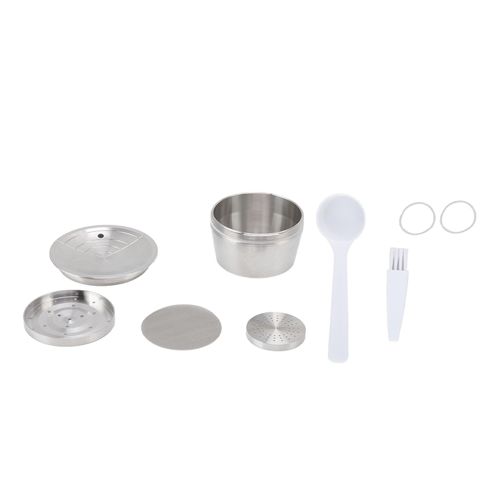 Cápsulas de café Recargables, Kit de Cápsula de Acero Inoxidable Filtro Reutilizable Filtro Waycap Dolce Junta Junta Cosco PRESIÓN PRESIONAND