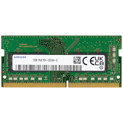 Samsung 16GB DDR4 3200MHz PC4-25600 (PC4-3200AA) CL22 SODIMM 1Rx8