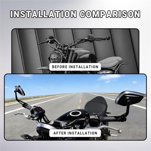 Espejos retrovisores de manillar giratorios para Street Triple S 765 765RS 765R y Rocket 3 7