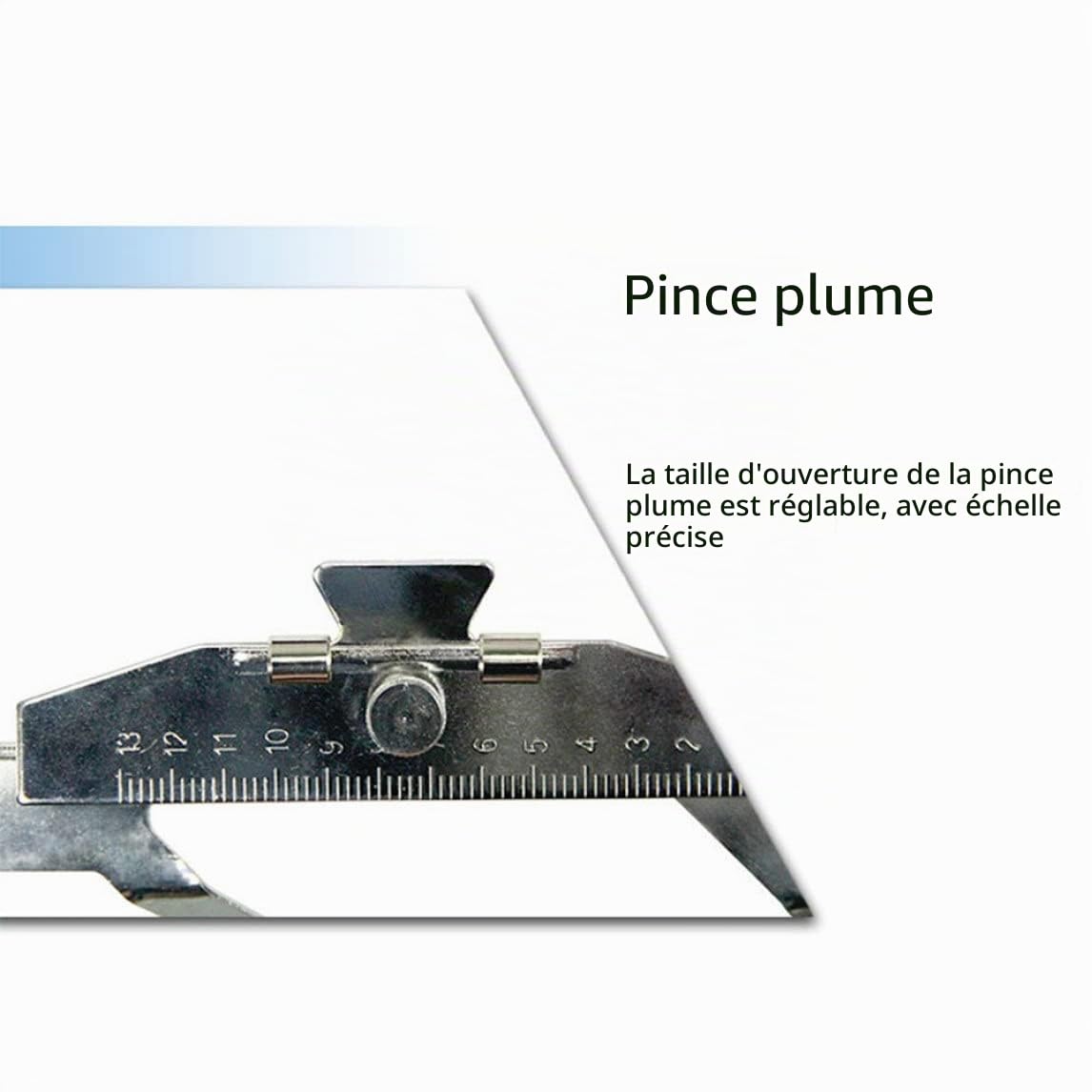 Gabarit d'empennage de flèche, gabarit d'empennage flèche réglable avec Outil de tir à l'arc Portable en Aluminium à échelle Claire pour Le tir l'arc Bricolage Argent, Fletcher