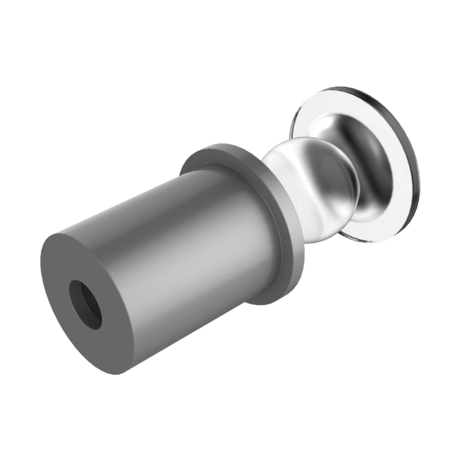 Snapfix Acrylic Sign Mounting Hardware | Hidden Clip-In Sign Standoff Mounts | UV Stable | Plexiglass Wall Sign Holders 25mm (1") | 100 Pack Large -