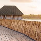 Bamboo Reed Fencing Rolls,5.5FT X 16.4FT Reed Screen...