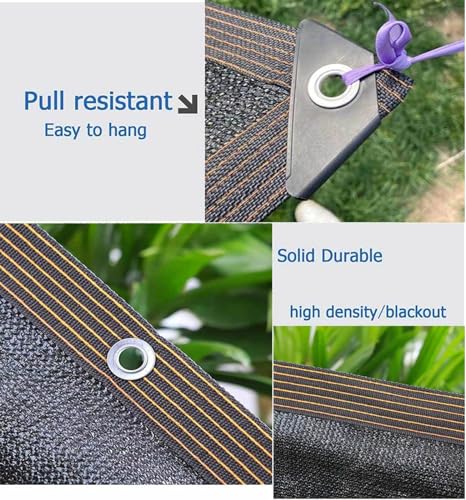Vela Parasole Impermeabile 4X6 M, Telo Rettangolare In Rete Nero per Pergola - Antivento, Anti-Invecchiamento, Traspirante, Rete per La Privacy