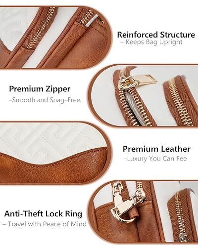 Image of Anti Theft Crossbody Bags for Women,RFID Sling Bag Travel Purse | 5 Compartments,8 RFID Slots,Hidden Pocket,Adjustable Strap,Vegan Leather