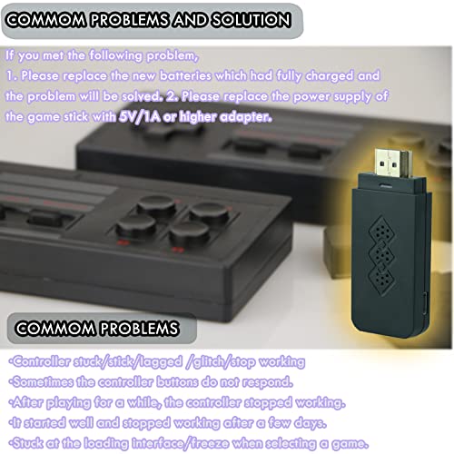 Trovono Wireless Retro Game Console With 1500 Classic Video Games, Plug And Play Video Handheld Game Console, Hdmi Hd Output For Tv With Dual 2.4G Wireless Controllers Gift Choice For Children Adults #TOP5