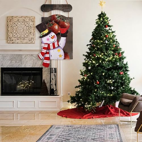 Image murale peintures décoration d'intérieur Noël bois net - 8