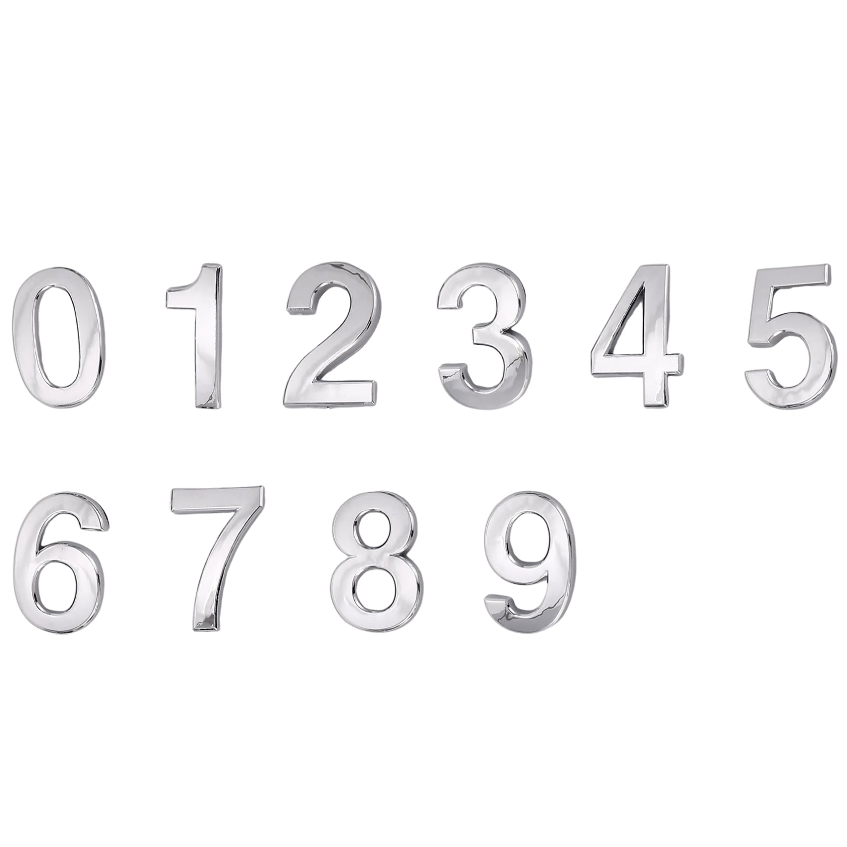 Donaasoal 10 Pieces Self-Adhesive Door House Numbers Mailbox Numbers Street Address Numbers For Residence And Mailbox Signs, 0 To 9