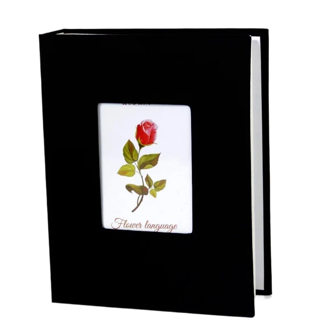 Photo Album 200 Pockets for 4x6 Photos Fabric Cover Books Slip-in Picture Albums Wedding Family Anniversary For Wedding(Black)