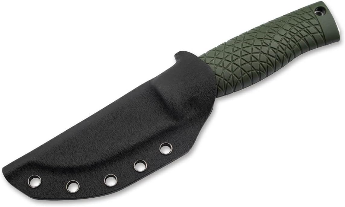 BOKER SOLINGEN BRONCO GREEN SCANDI FIXED BLADE KNIFE