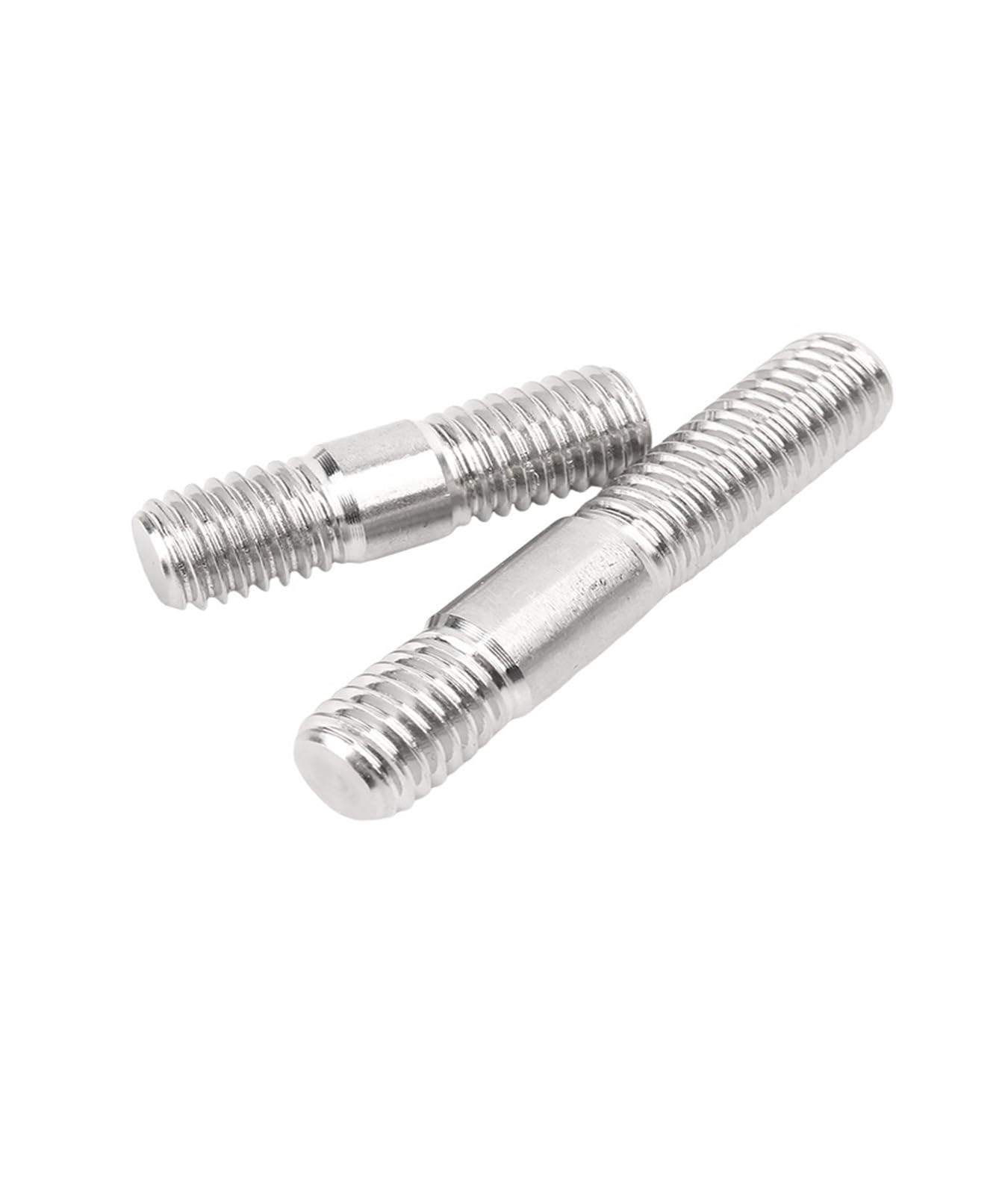 Gewindestange Edelstahl-Doppelendbolzen mit ungleicher Länge, Doppelgewinde-Stabbolzen, Zahnstange(80mm,M16 -2pcs)