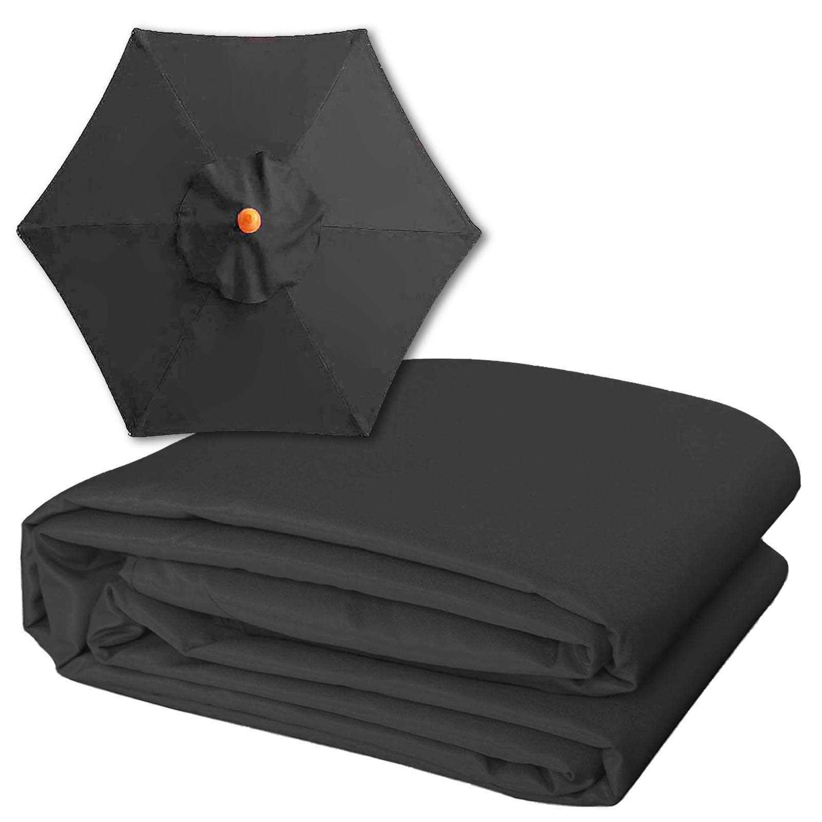 Garden Canopy Replacement For 9ft 10ft 6-Ribs 8-Ribs Patio Umbrella Cover 5 Color Optional Paraspl Cloth Market Umbrella Top