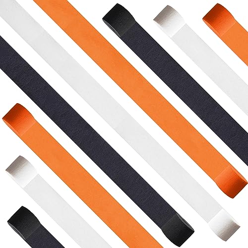 Voorpleasy Black Orange White Halloween Party Decoration Crepe Paper Streamers,Halloween Theme Birthday Party Surprise Voorpleasy thumb #3