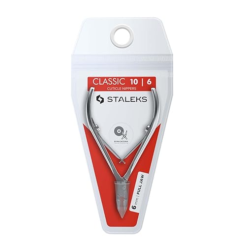 Miniatura 2 de Staleks CLASSIC 10 Pinzas para cutículas, cuchillas de 0.433 in, acero inoxidable, agarre cómodo, para manicura y pedicura en casa