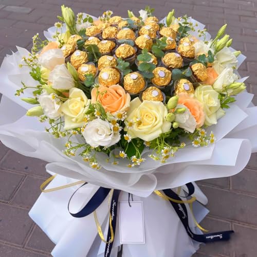 Emballage bouquet chocolat Beavorty avec 50 bases fixes pour composition florale - 3