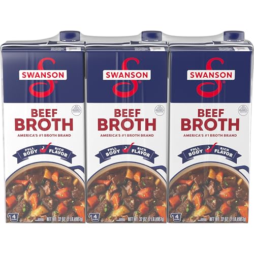 Swanson Beef Broth, 32 oz Carton (3 Pack)