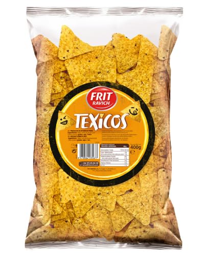 Texicos Originales – Knusprige Tortilla-Chips aus Mais, gesalzen, ideal zum Dippen – Großpackung 10 × 400g