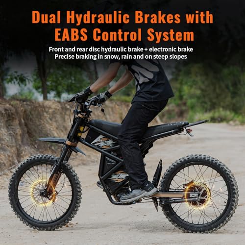 Image of 3000W GT54 PRO / GT54 Electric Dirt Bike for Adults Teens - 50 /37 MPH High-Speed, 14 inch Fat Tires & Dual Removable Battery(60V /48V) | All-Terrain Off-Road eBike for Snow, Sand