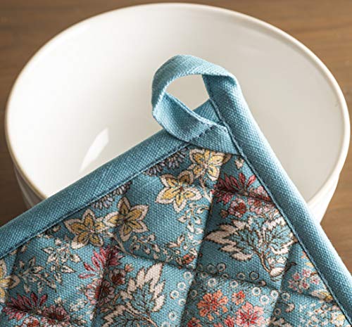 Maison D' Hermine OP100AA01 Oven Mitt & Pot Holder 100% Cotton Set Of Heat Resistant Oven Gloves  thumb #6