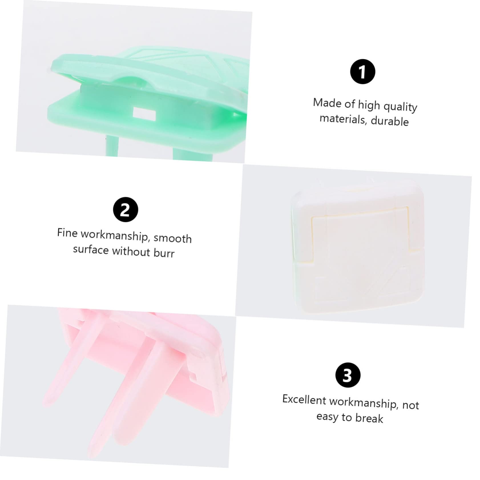 Toddmomy Electrical Protector Covers 60pcs Outlet Plug Covers for Safety Baby Room