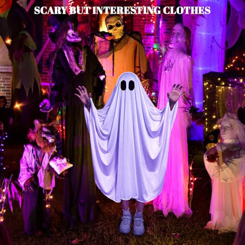 Disfraz de Fantasma Unisex para Niños Talla S 3-4 años miniatura 4