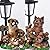 Dog Solar Garden Statues Outdoor Clearance, Garden Decor for Outside, Dog Figurines, Yard Decorations Outdoor, Dog Statue, Solar Garden Lamp, Outdoor Statues, Dog Decorations Sculpture (Yorkshire)