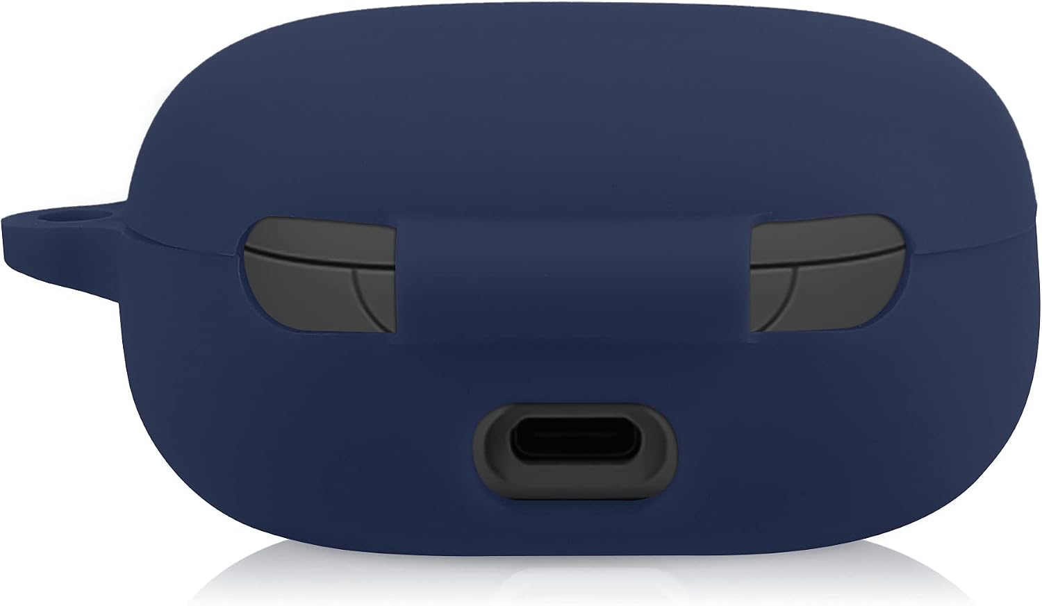 kwmobile Case Compatible with JBL Live Pro Plus Case - Silicone Cover Holder for Earbuds - Dark Blue