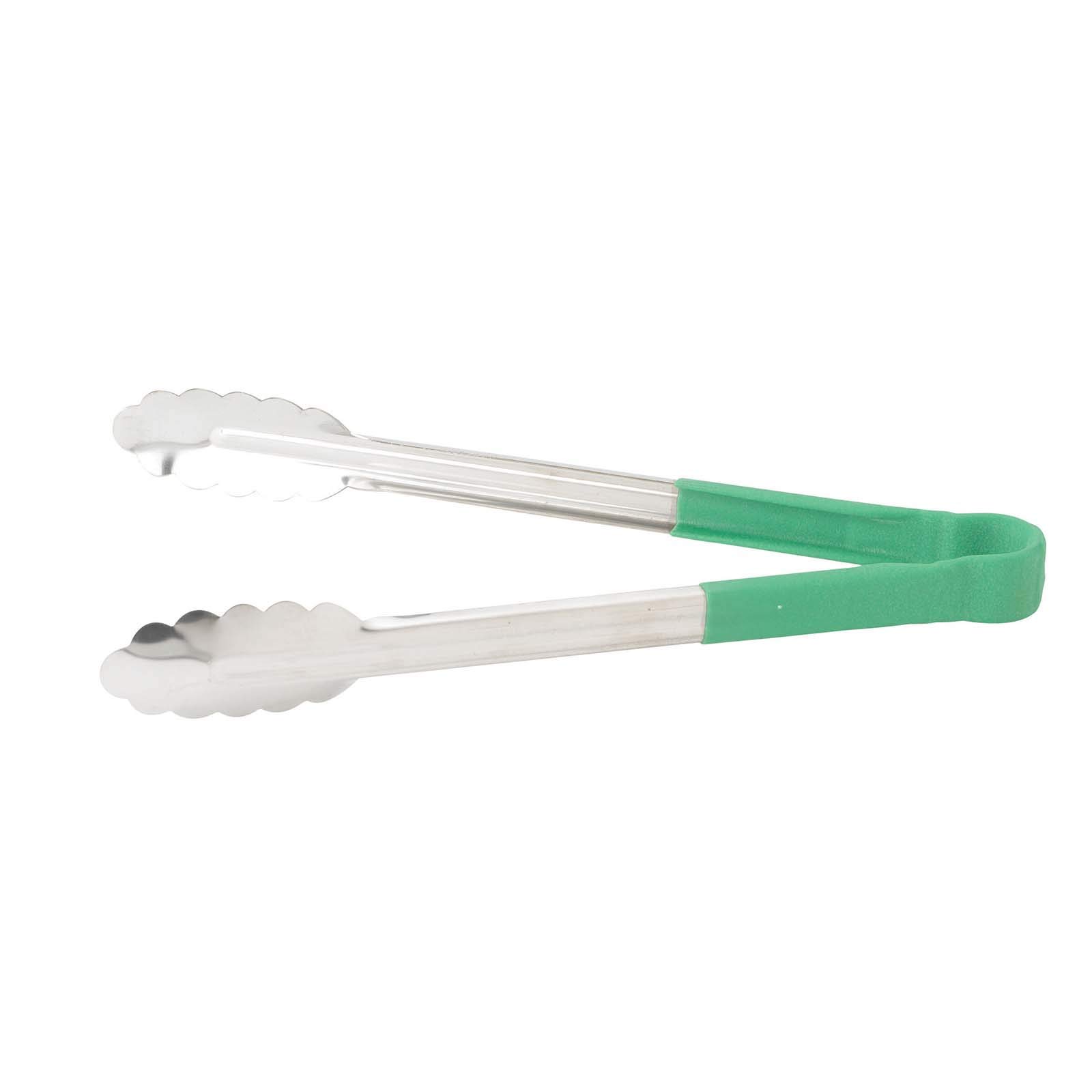16" Green Stainless Steel Serving Tongs by Winco – 16", Stainless Steel, Green