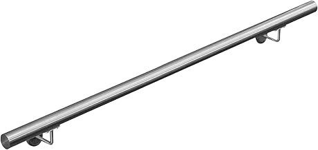 Stainless Steel Handrail Banister Railing Wall Handrail Wall Staircase 50–1000 cm V2Aox