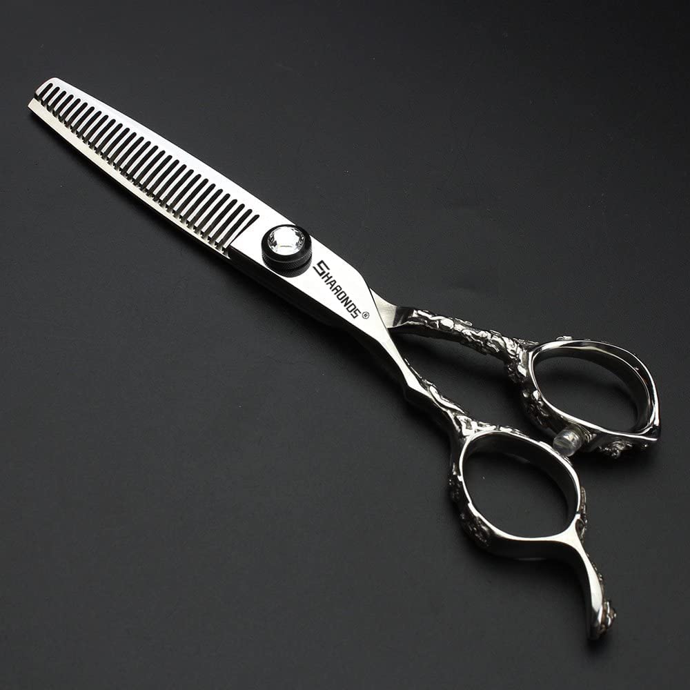 Professionelle linke Haarschneider 6 Zoll frisuren schere(2Stück) | Edelstahl Haarschneider,für Damen und Männer