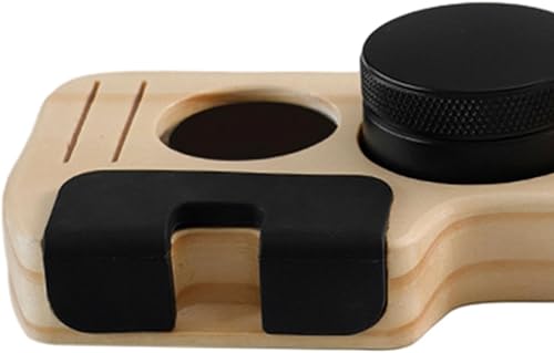 Miniatura 2 de KLKCMS Kit de accesorios para expreso, juego de soporte de tampón de espresso, parte de barista, distribuidor de manipulación de café multiusos y