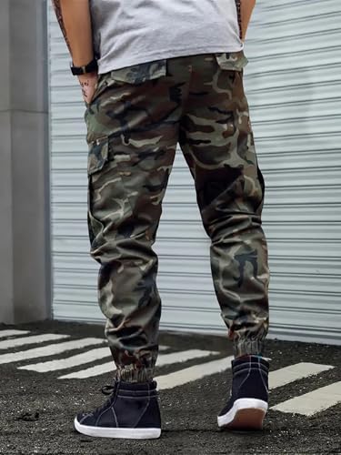 Image of Lymio Men Cargo || Army Design Cargo || Cotton Drawstring Pant Six Pocket (Also Available in Plus Sizes) (Army-03-04)
