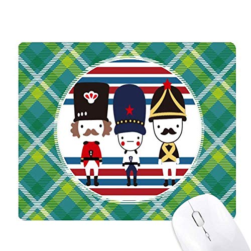 Tapis de souris pavillon Angleterre avec schéma soldat UK et tapis graphique pixel vert