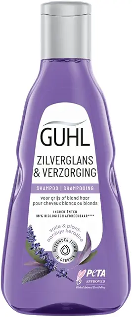 Guhl Silver Shine & Care Shampoo for Gray or Blond Hair, 250ml