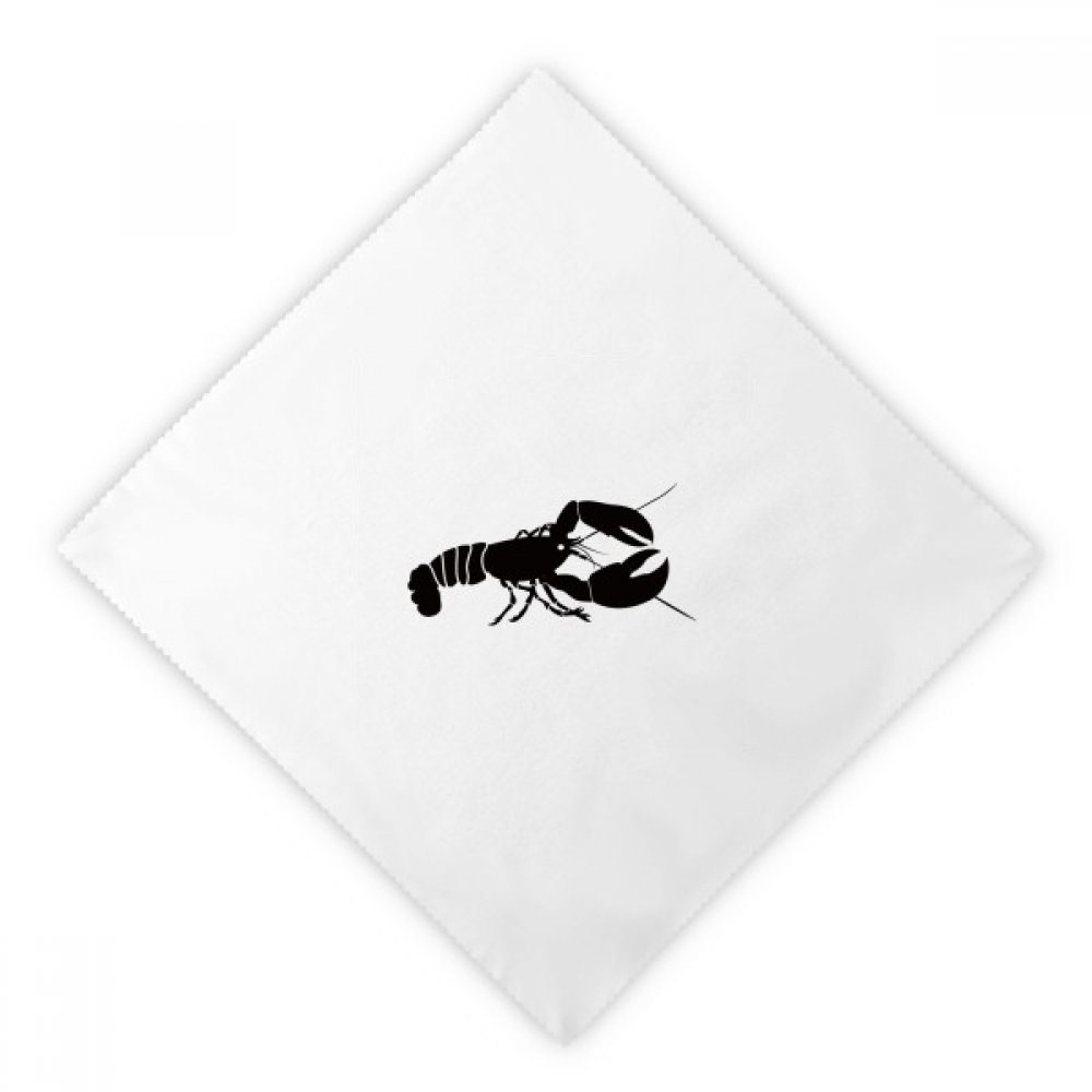 Servilletas de tela para cena con ilustración de camarones DIYthinker