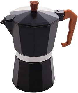 Wolff - cafeteira italiana de alumínio 6 doses com cabo em plástico p