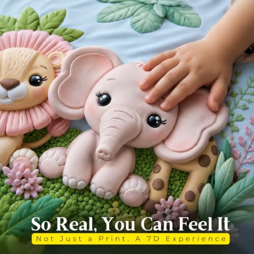 Image of Grab for Home 7D Digital Printed Kids Double Bedsheet Set with Free Bedsheet Tucker | 90 x 100 Inch | Cloud Cotton Soft & Breathable Fabric | Colorful Bedding for Kids Room