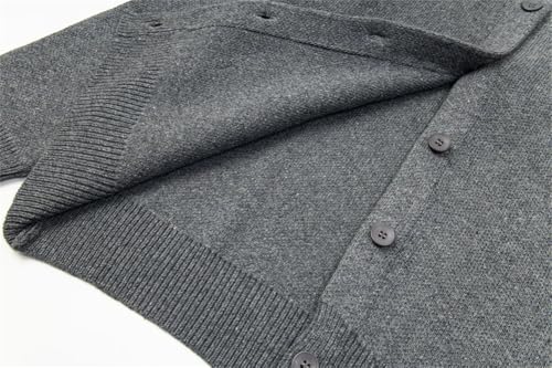 Men Knit Embroidery Sweater Single Breasted Spring Casual Knitwear Crew Neck Knitted Cardigan4