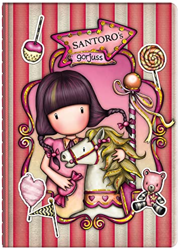 Santoro Gorjuss - Mini cuaderno con pegatinas - Carrusel