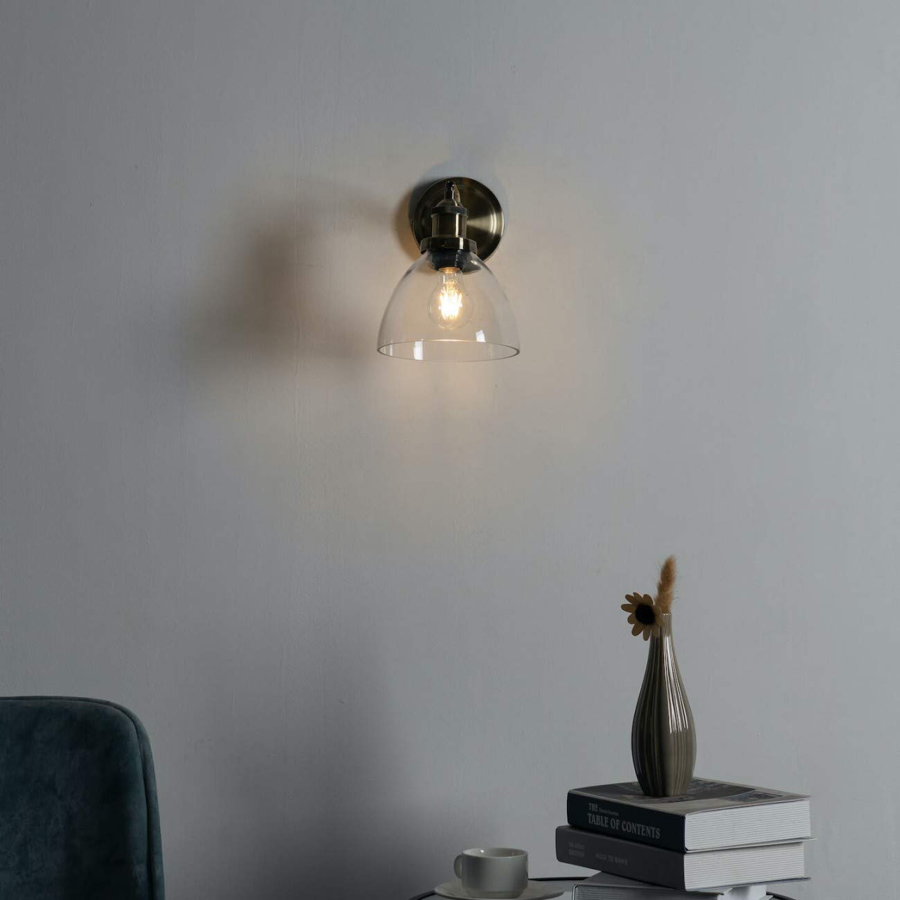 Wandlamp in koperen retrostijl - Flavia
