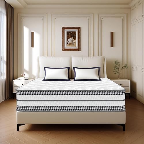 Materasso Singolo 90x200 cm, materasso Memory Foam e Molle Insacchettate, Rigidità Media, Ortopedico e Ergonomico,...
