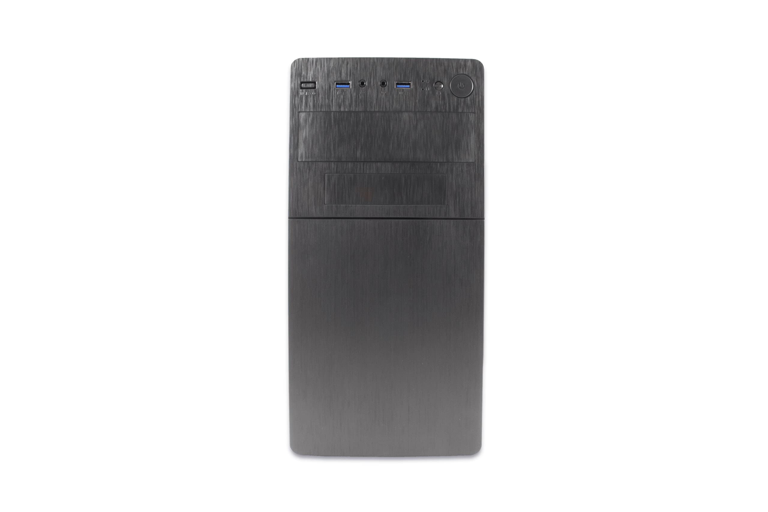 PC Case MPC-28 - Caja PC Micro ATX y Mini ITX con Fuente de Alimentación EP500, 2 x USB3.0 Frontales, Soporte para Candado, Compatible con Gráficas de hasta 29cm de Largo. Color Negro