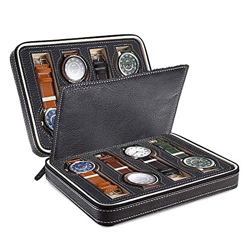 SXDY Caja de Reloj portátil de 8 Ranuras Cover