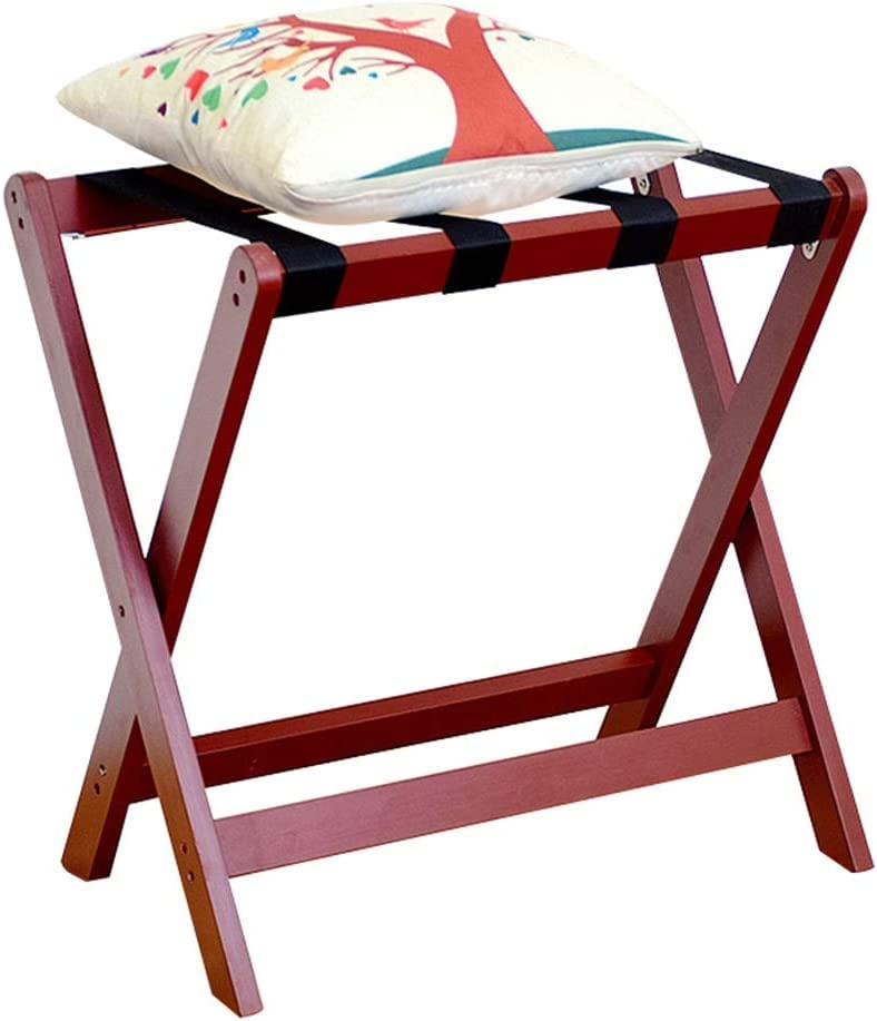 Support de valise en bois pour chambre à coucher et accueil de voyageurs