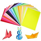 200 Sheets Coloured Paper, A4 Double-Sided Origami Paper Craft Paper Origami Kit Colorful Drawing Copy Papers for DIY School Arts Crafts Activities