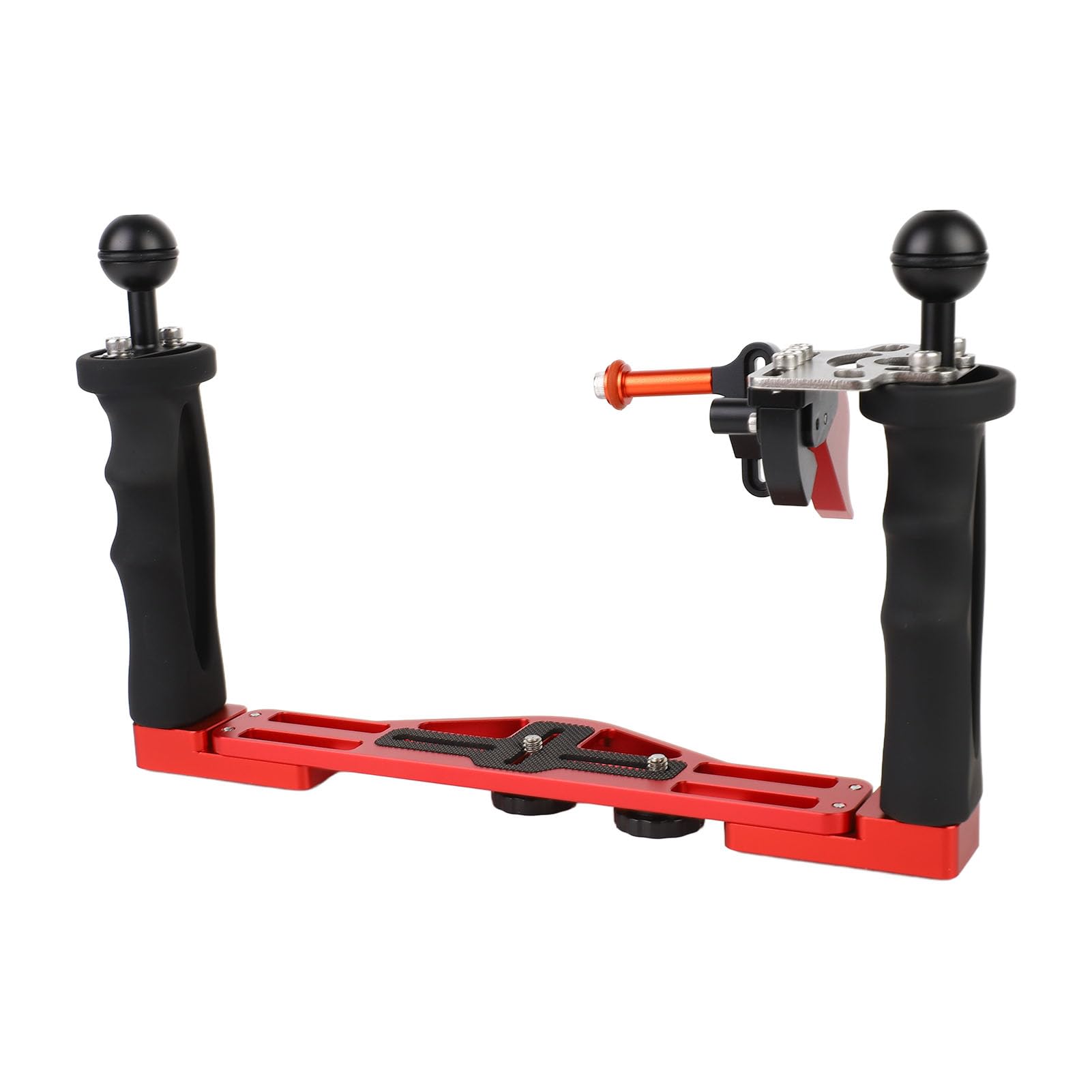 Plate-Forme de Plongée pour Appareil Photo à Double Poignée, Stabilisateur de Plateau sous-Marin en Alliage d'aluminium, Plate-Forme de Position de Poignée Réglable avec Double Rotule