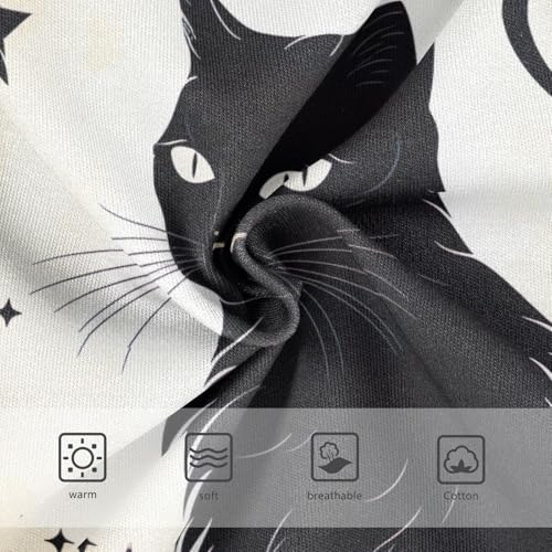 Cute Black Cat Kids Underwear, Toddler Briefs, Girls' Cotton Brief Underwear, 2–8 Years3